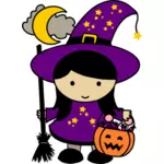 Цветные Хэллоуин ведьмы
